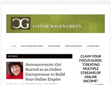 Tablet Screenshot of connieragengreen.com